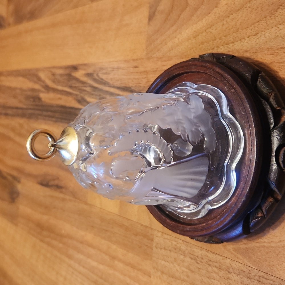 German Frosted Crystal Holiday Bell Christmas Tree Angels Reindeer
